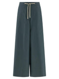 'S Max Mara Blue Cotton Flared Pants