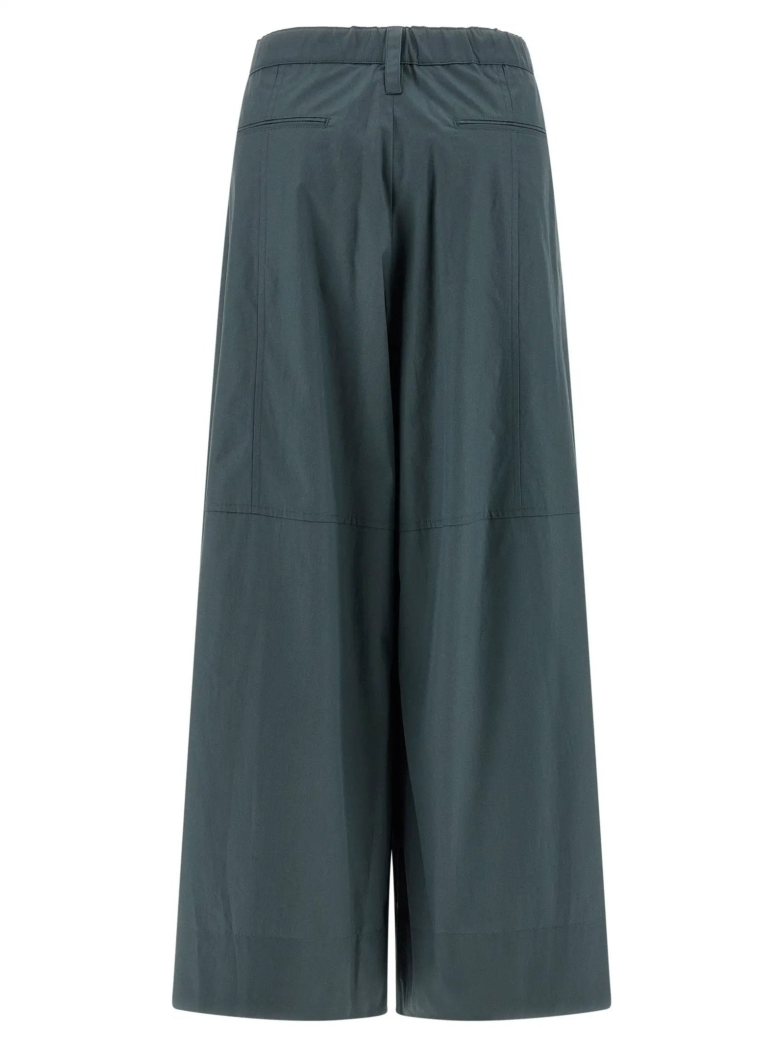'S Max Mara Blue Cotton Flared Pants