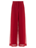 Max Mara Multicolor Silk Casual Pants