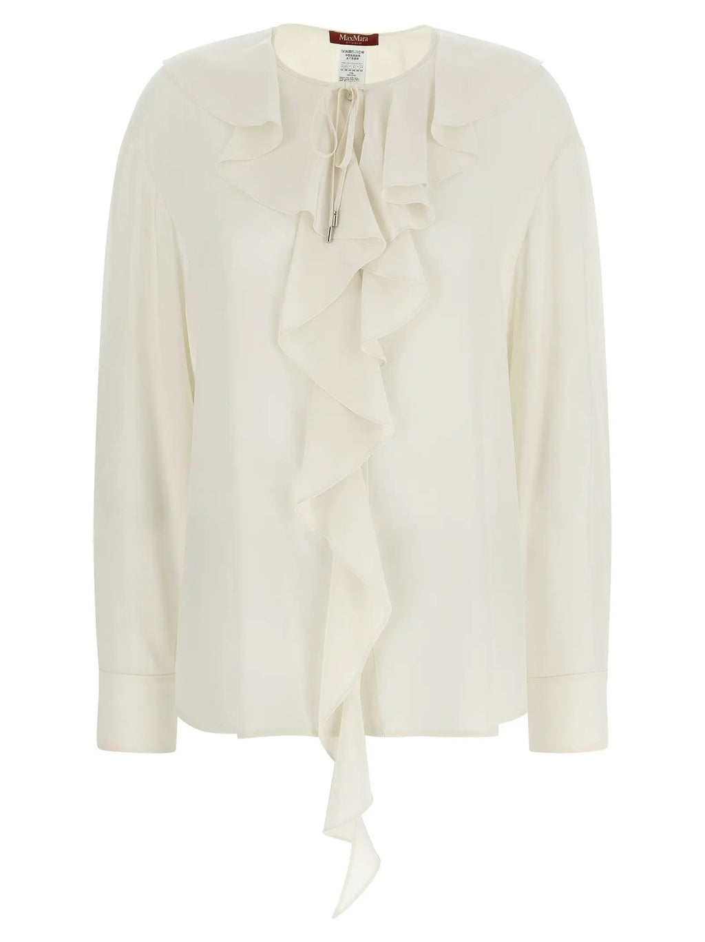 Max Mara White Silk Blouse