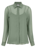 Max Mara Bicolor Silk Blouse
