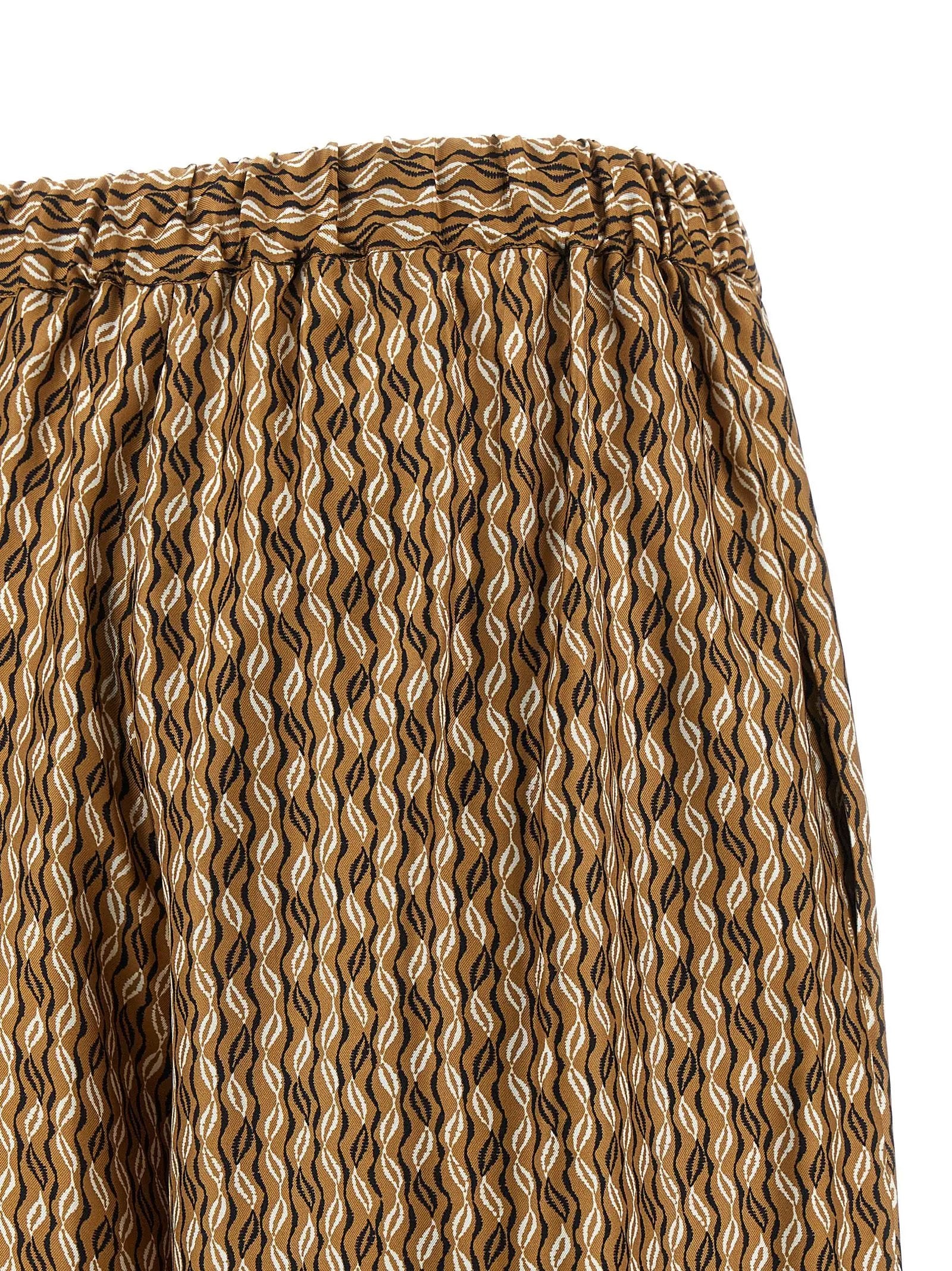 Max Mara Brown Silk Casual Pants