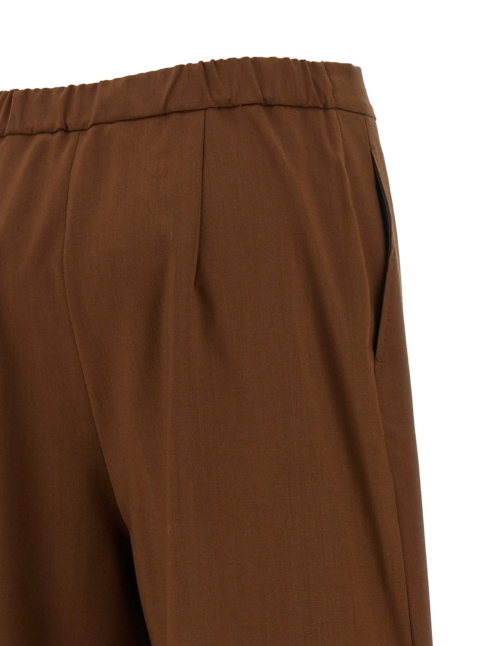 Max Mara Brown Virgin Wool Pants