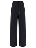 Max Mara Blue Virgin Wool Casual Pants