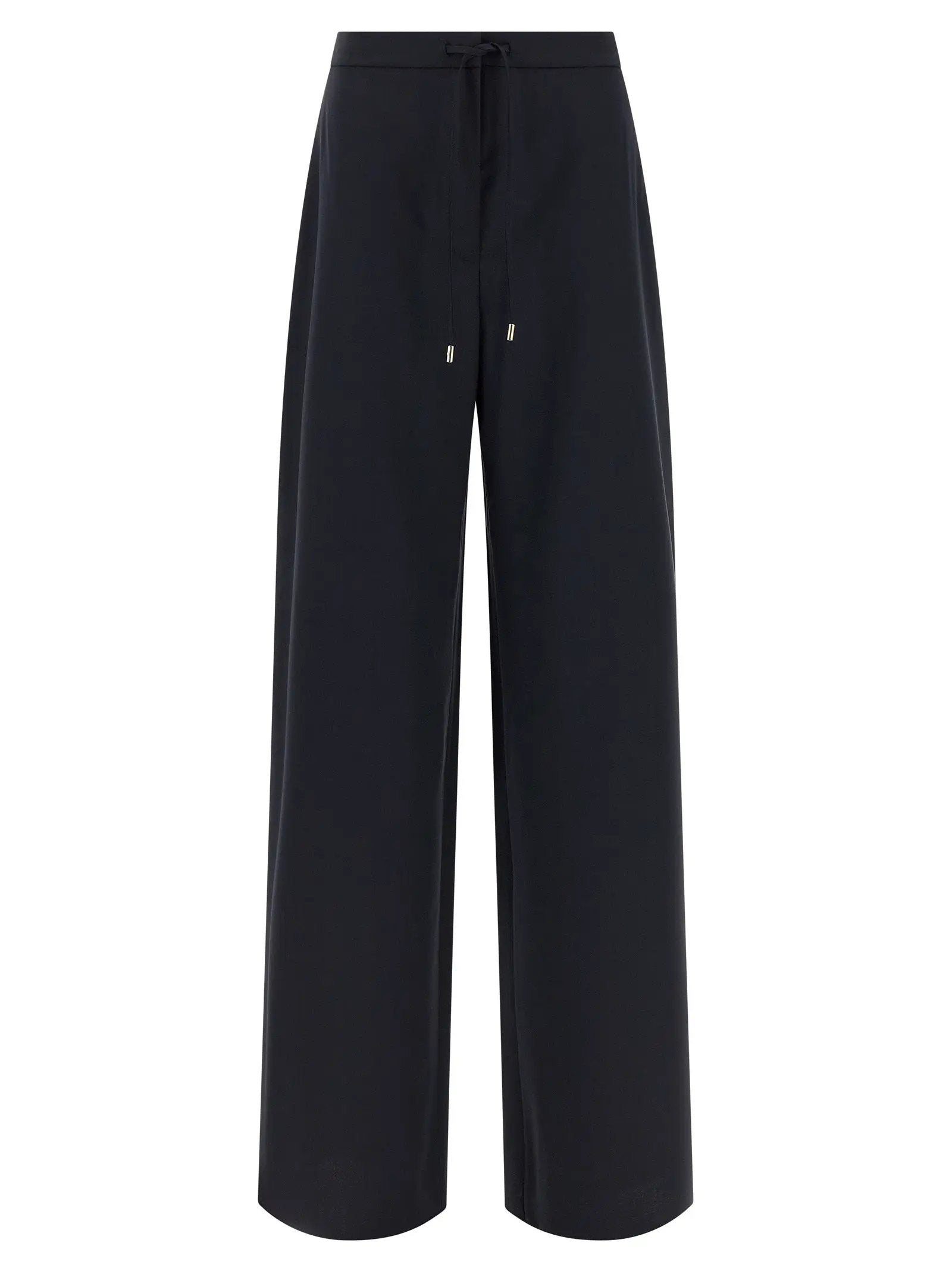 Max Mara Blue Virgin Wool Casual Pants