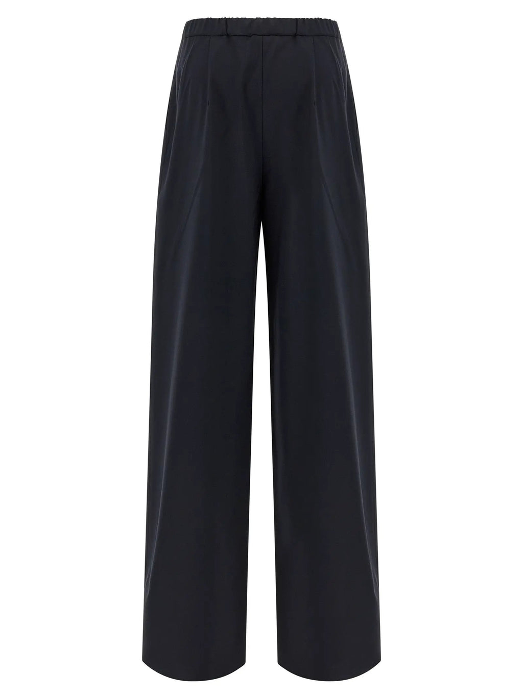 Max Mara Blue Virgin Wool Casual Pants