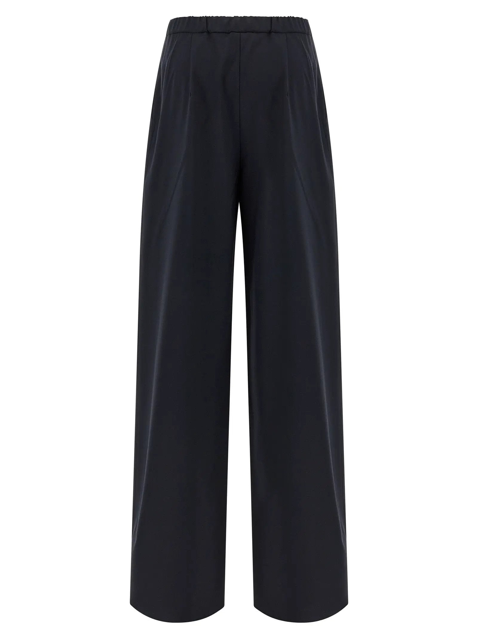Max Mara Blue Virgin Wool Casual Pants