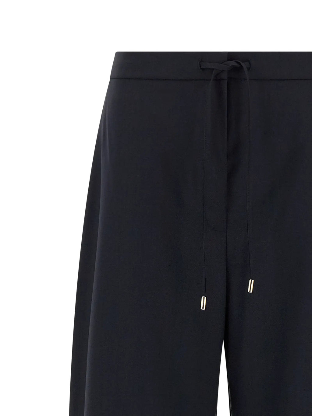 Max Mara Blue Virgin Wool Casual Pants