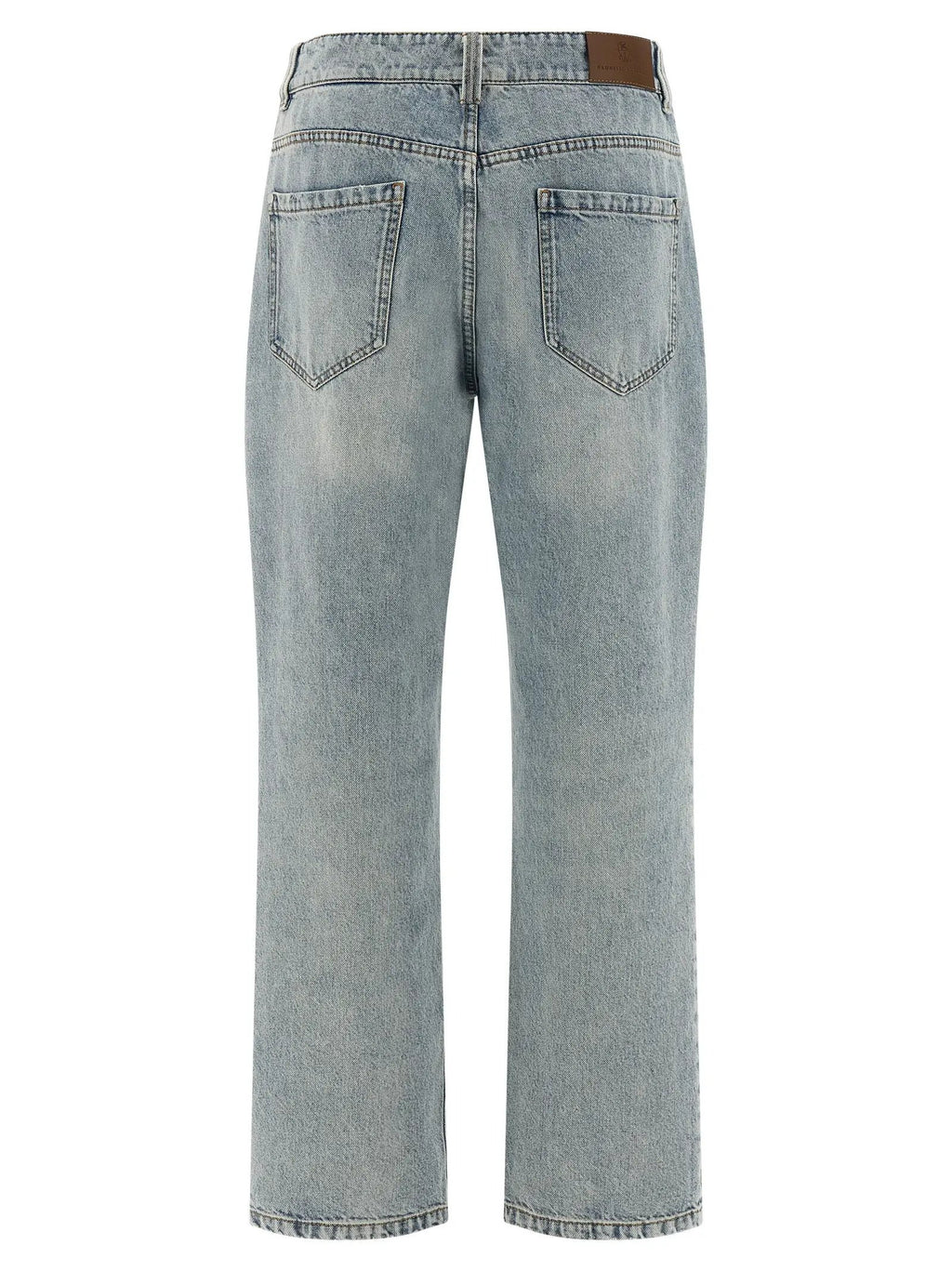 Jean droit en coton bleu Brunello Cucinelli