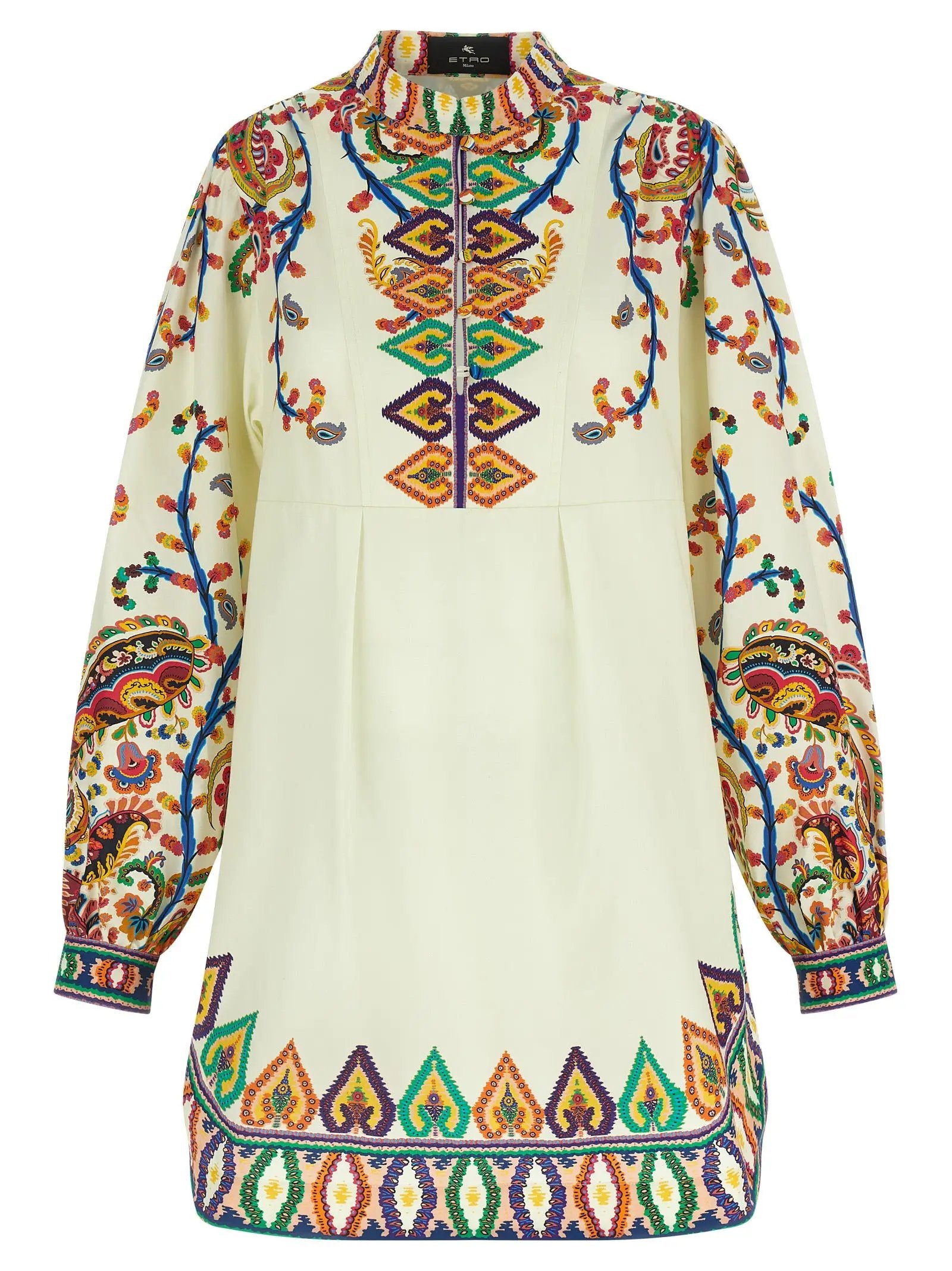 Etro Multicolor Cotton Short Dress