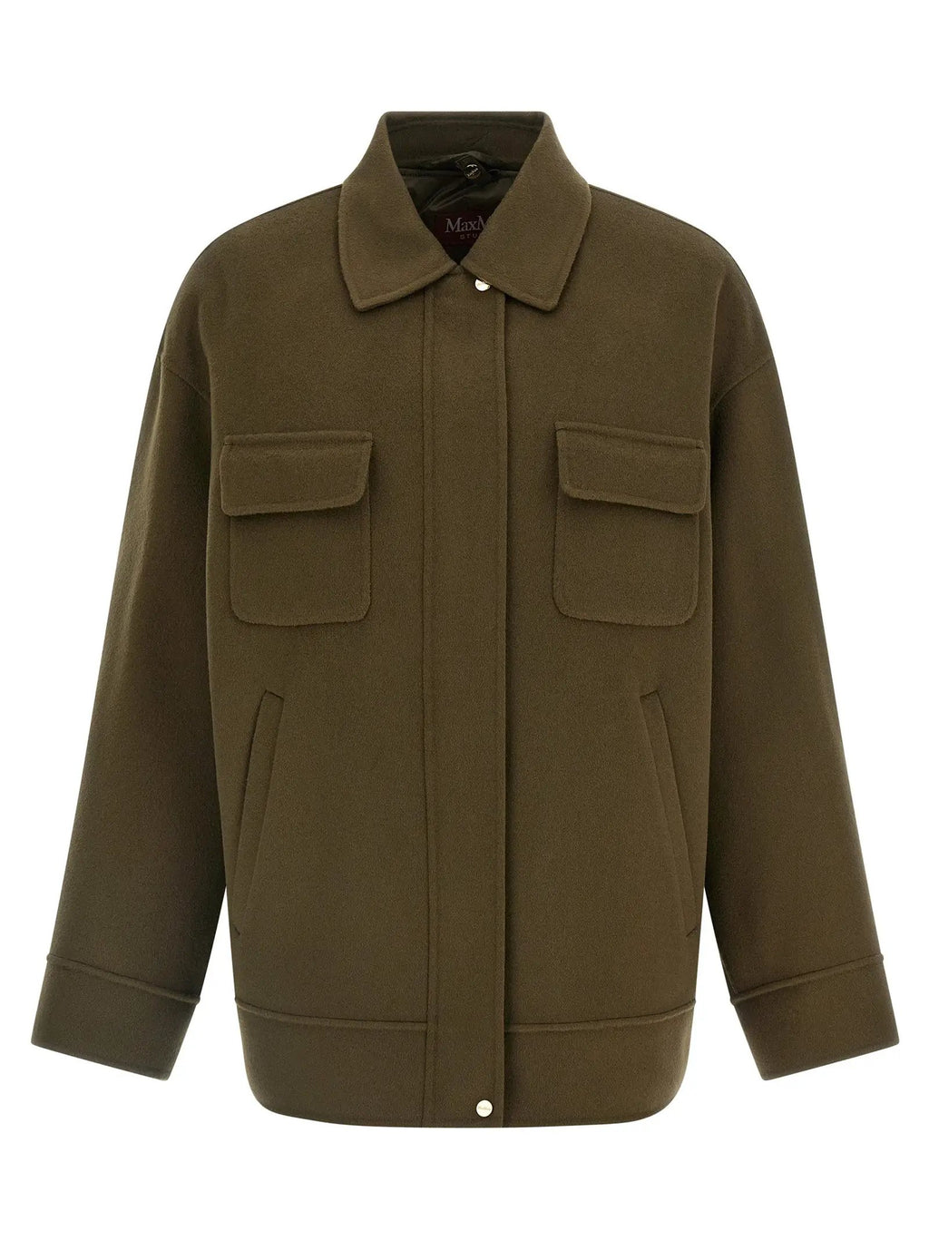 Max Mara Bicolor Virgin Wool Coat