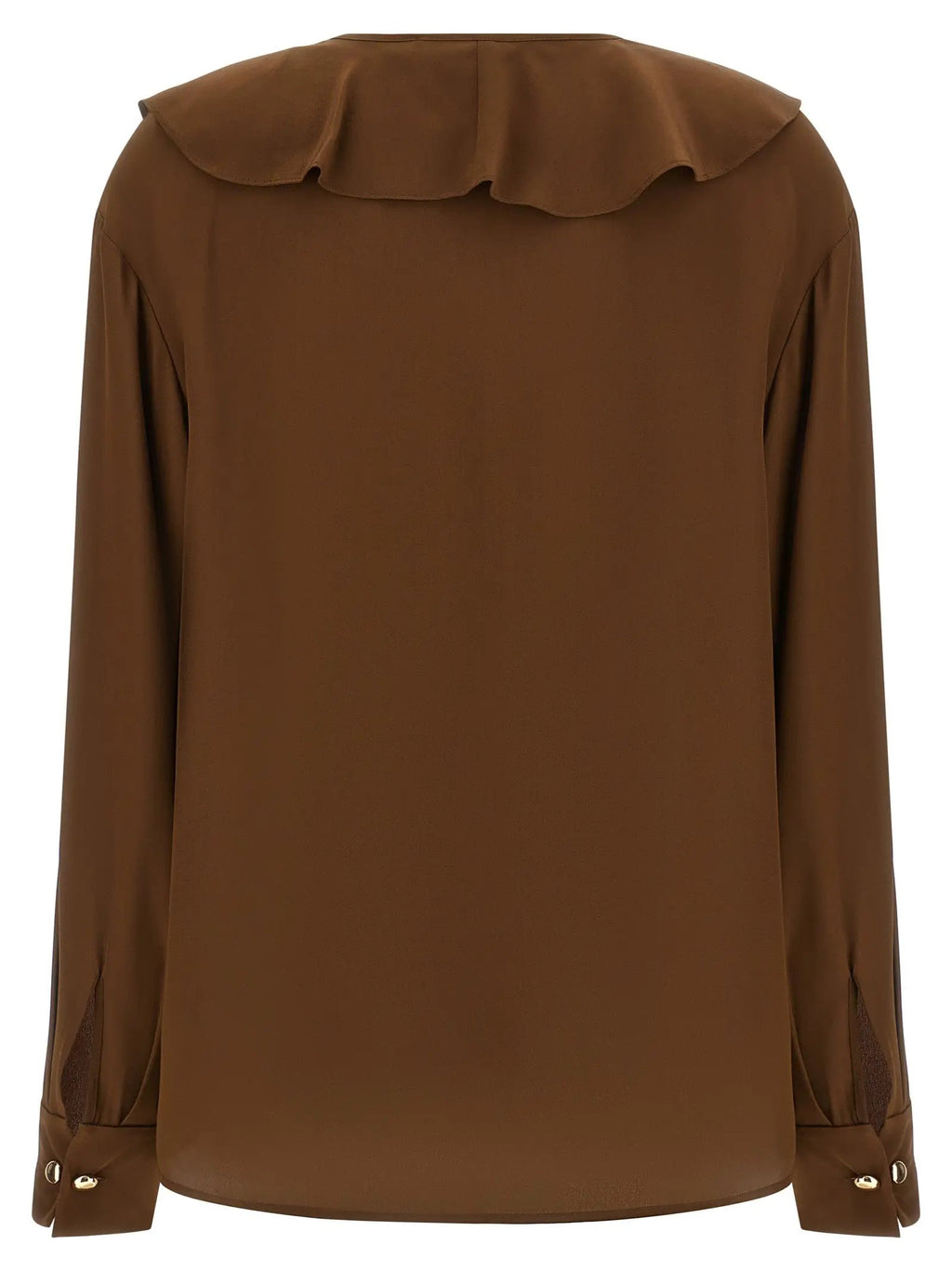 Max Mara Brown Silk Blouse