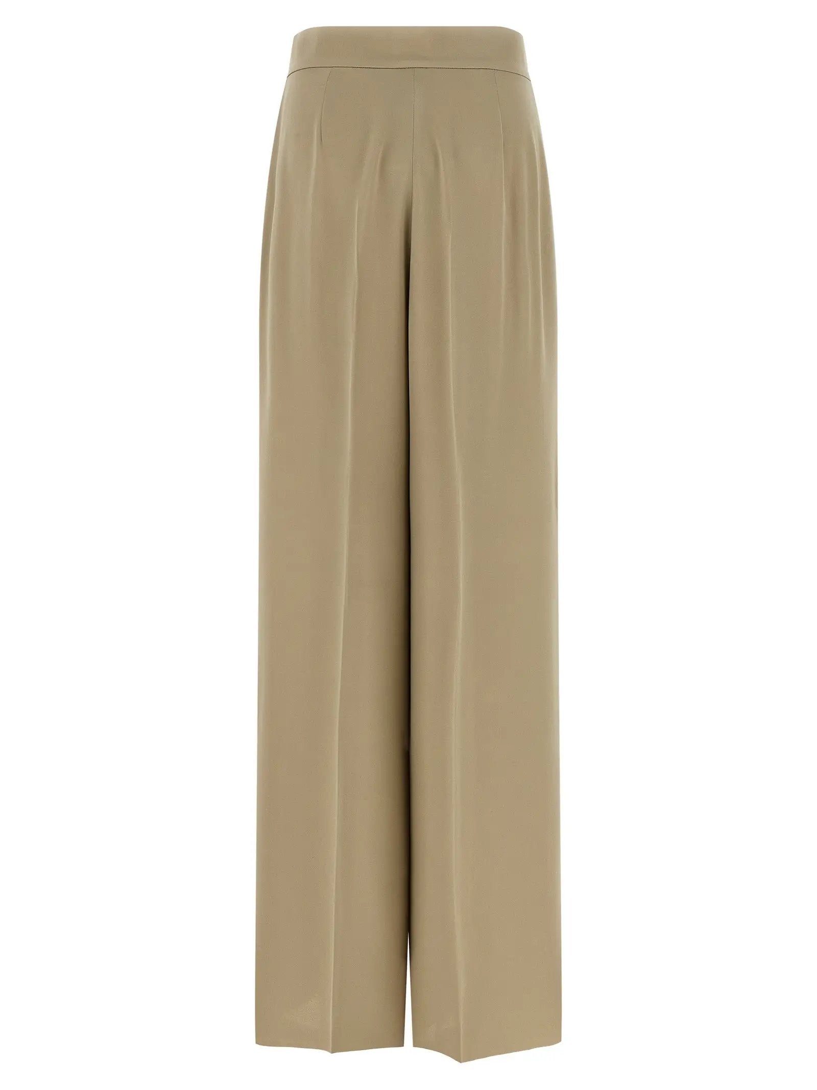 Max Mara Beige Silk Dress Pants