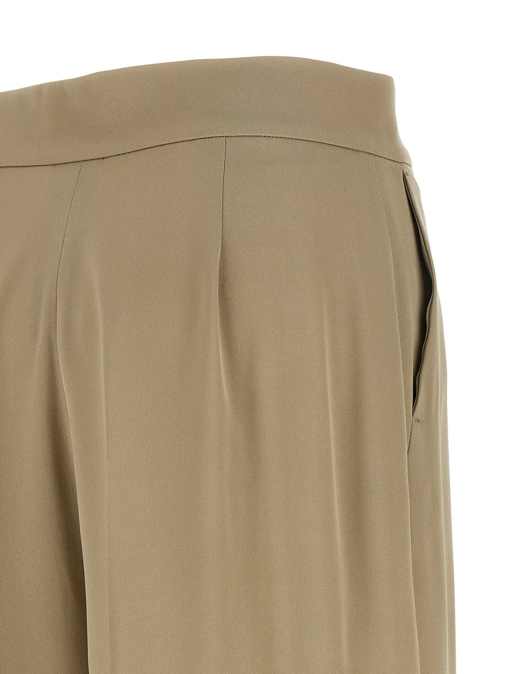 Max Mara Beige Silk Dress Pants