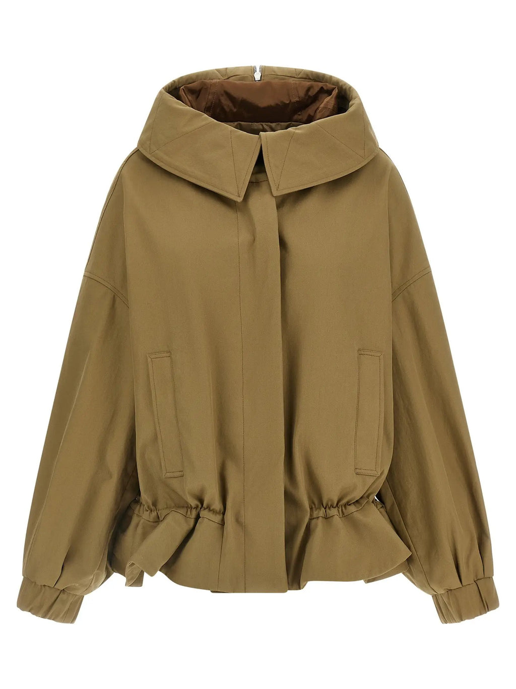 Dries Van Noten Beige Cotton Shell Jacket