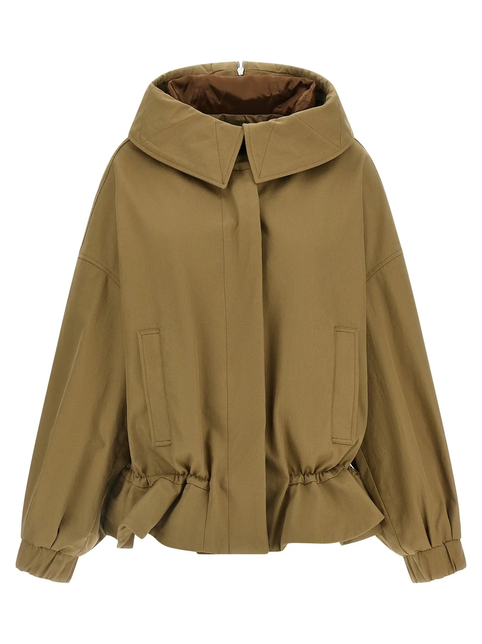 Dries Van Noten Beige Cotton Shell Jacket