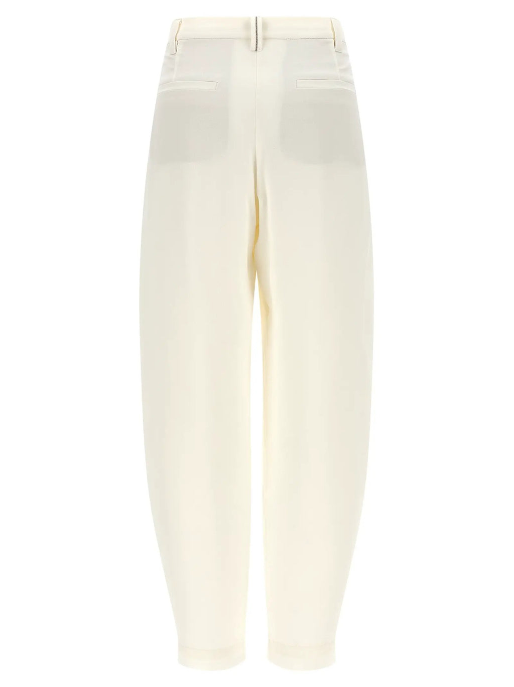 Brunello Cucinelli Beige Viscose Casual Pants