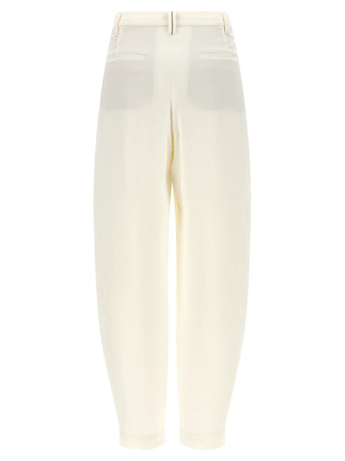 Brunello Cucinelli Beige Viscose Casual Pants