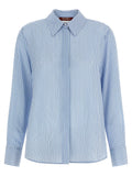 Max Mara Blue Silk Blouse