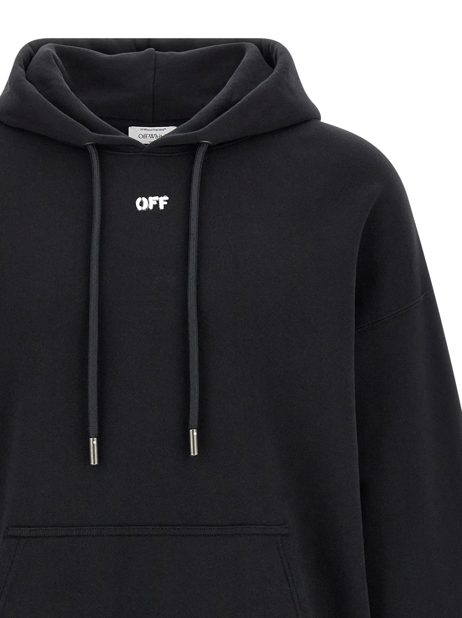 Off-White Black Cotton Sweatshirt