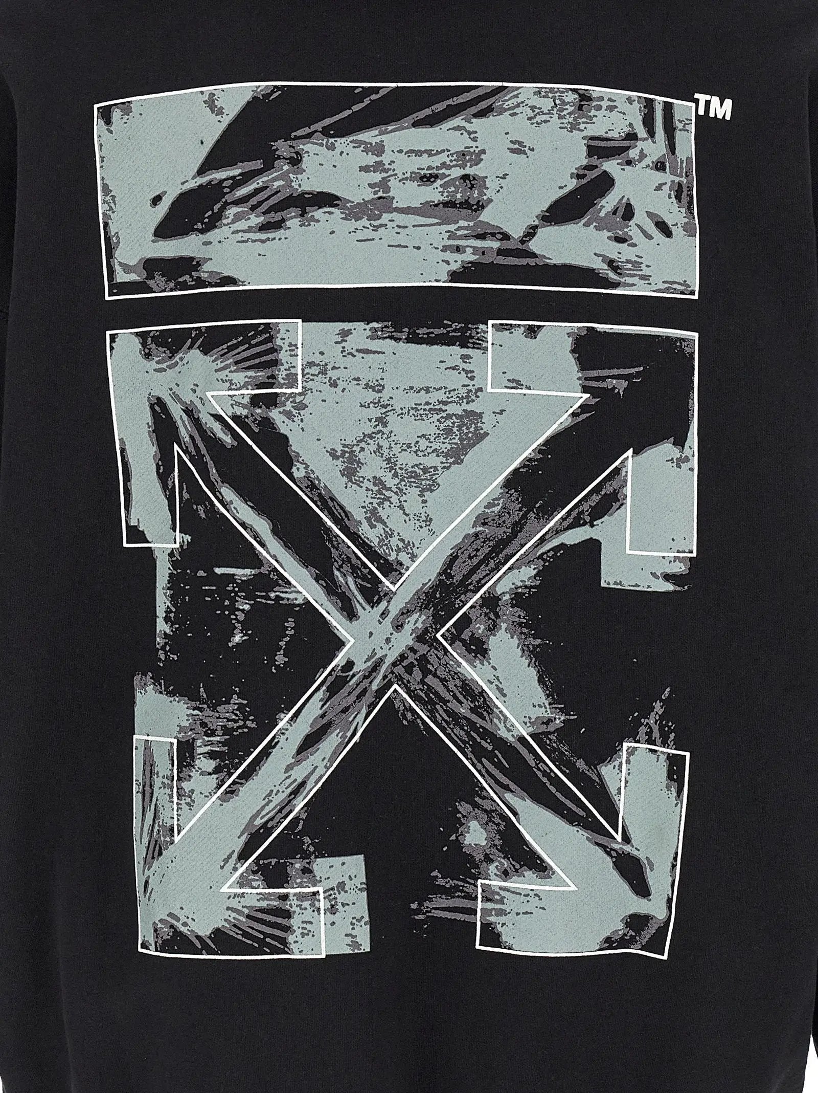 Off-White Black Cotton Sweatshirt