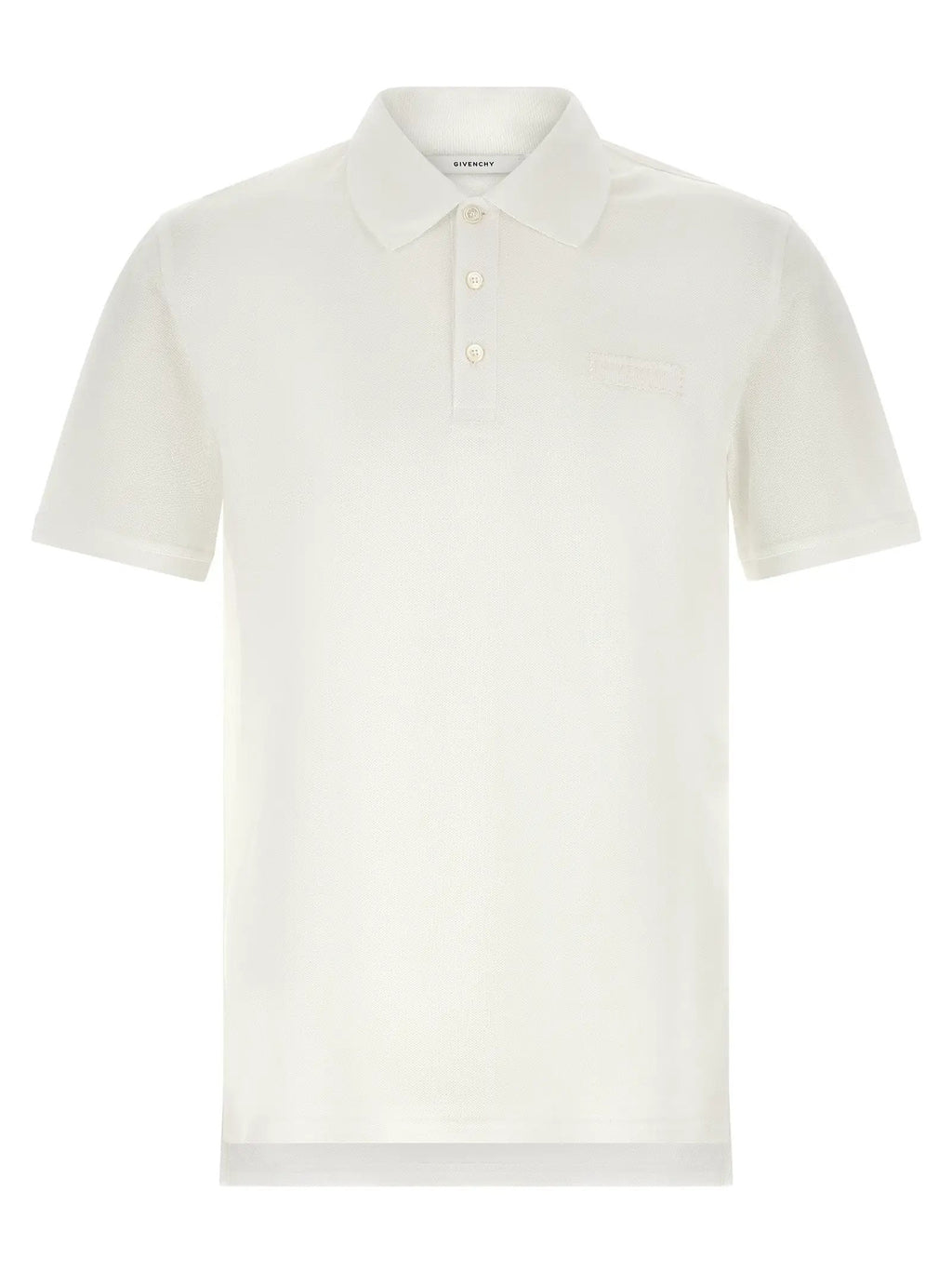 Givenchy White Cotton Polo Shirt