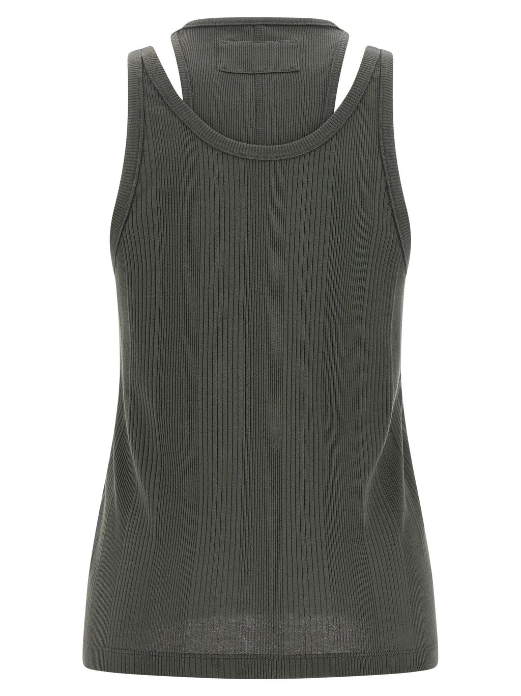 Armarium Gray Cotton Sleeveles T-Shirt