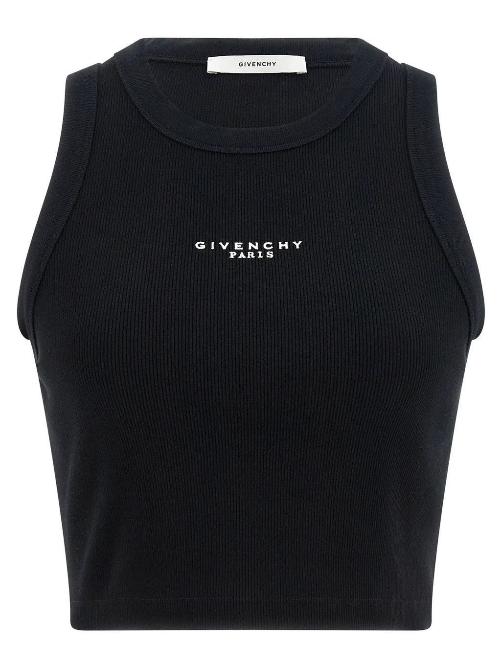 Givenchy Black Cotton Sleeveles T-Shirt