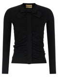 Valentino Garavani Black Viscose Cardigan