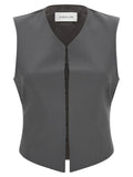 Armarium Gray Virgin Wool Sleeveless Jacket