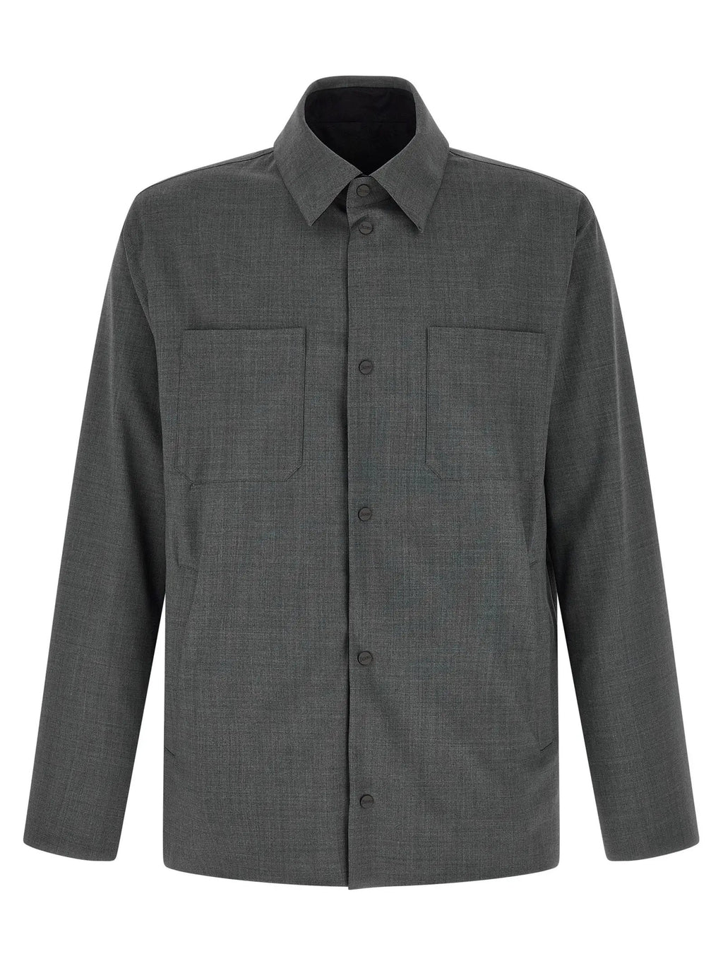 Herno Gray Polyester Full-Length Jacket