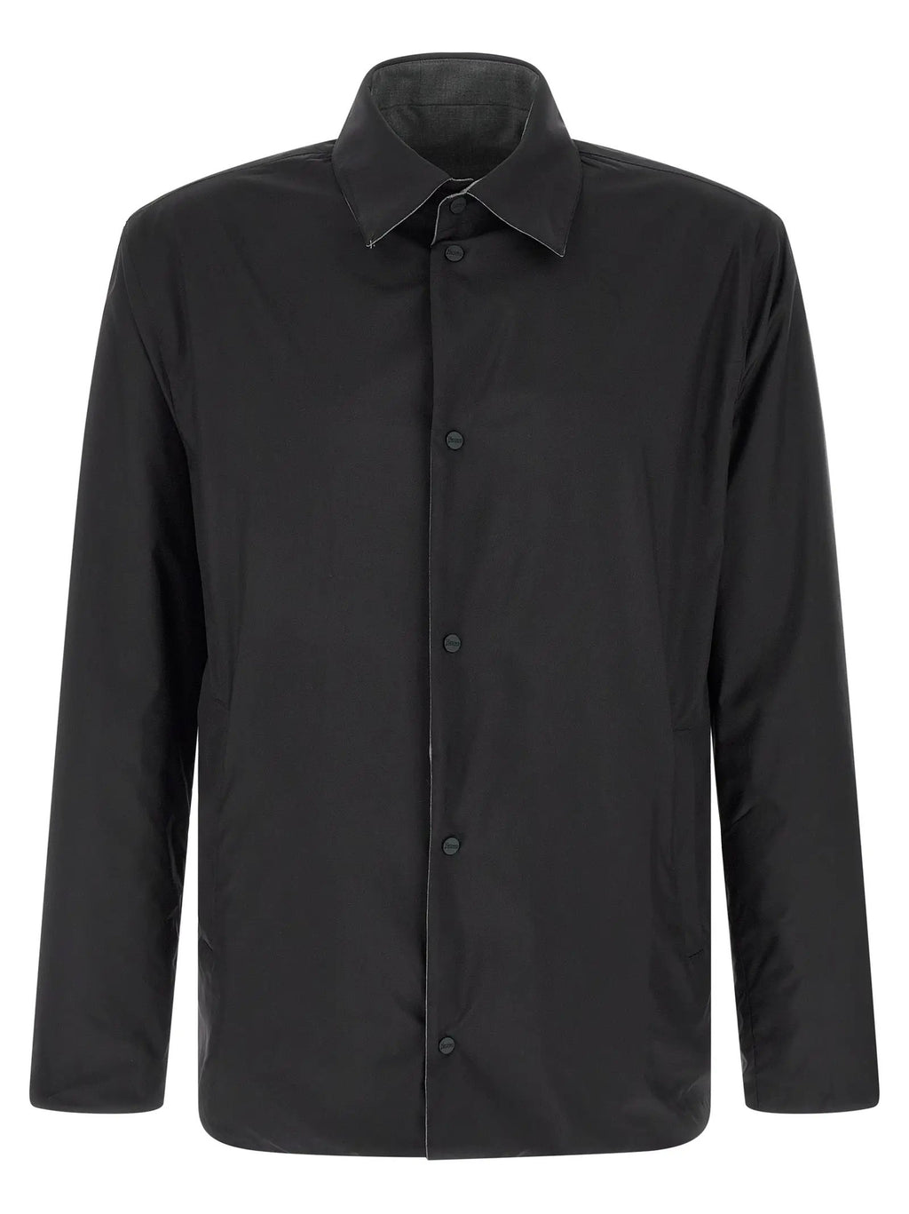 Herno Gray Polyester Full-Length Jacket