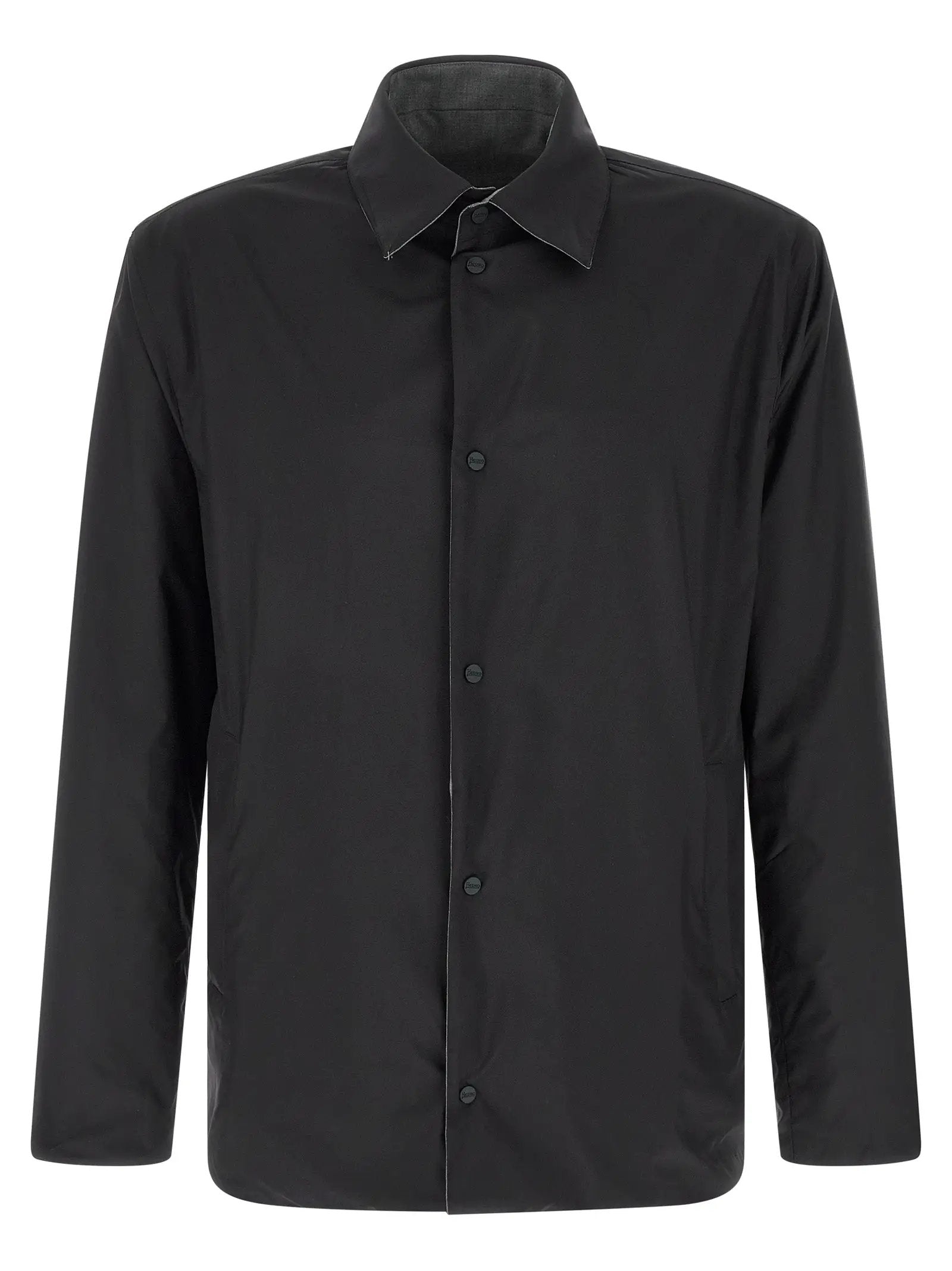 Herno Gray Polyester Full-Length Jacket
