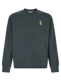Maison Kitsuné Blue Organic Cotton Sweatshirt