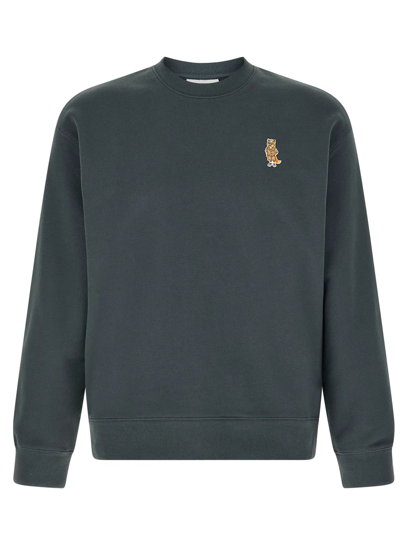 Maison Kitsuné Blue Organic Cotton Sweatshirt