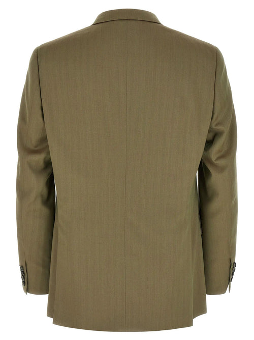 Costume deux-pièces en laine bicolore Brioni