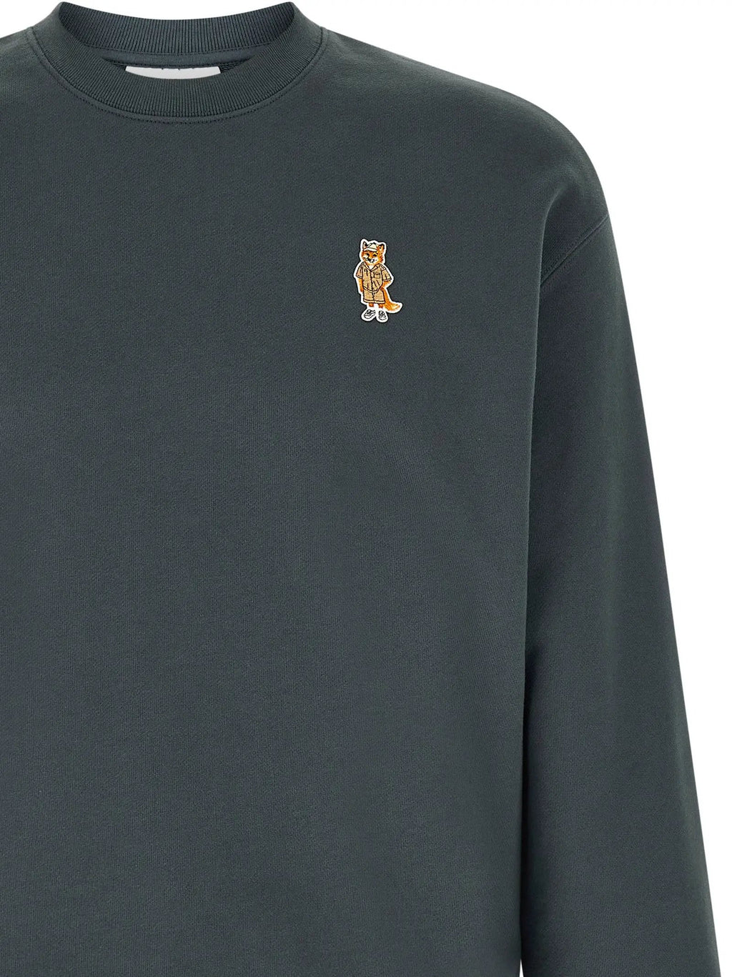 Maison Kitsuné Blue Organic Cotton Sweatshirt