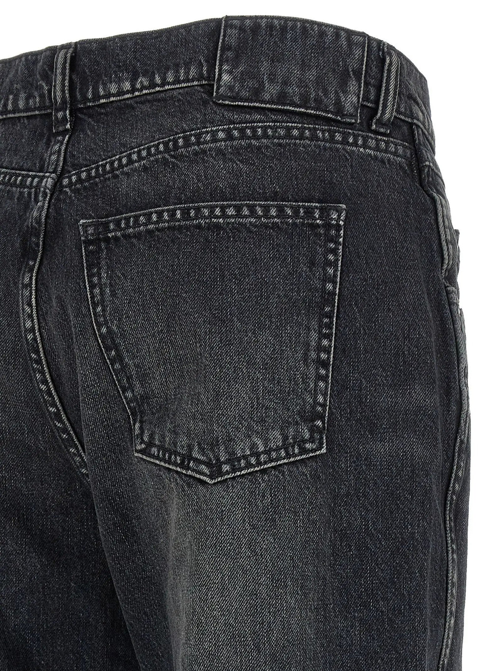 Armarium Black Cotton Straight-Leg Jeans
