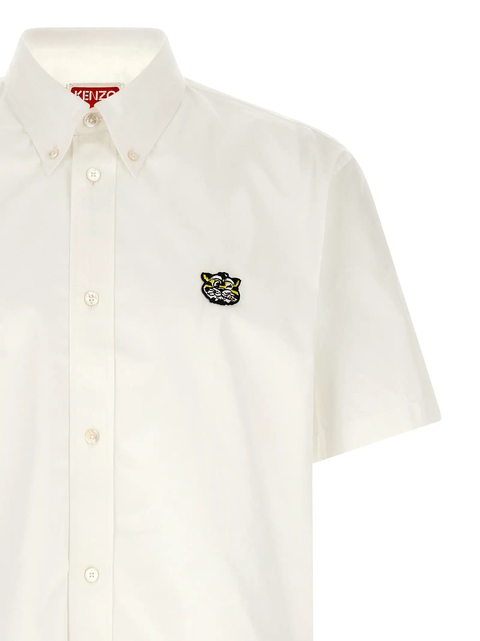 Kenzo White Cotton Blouse