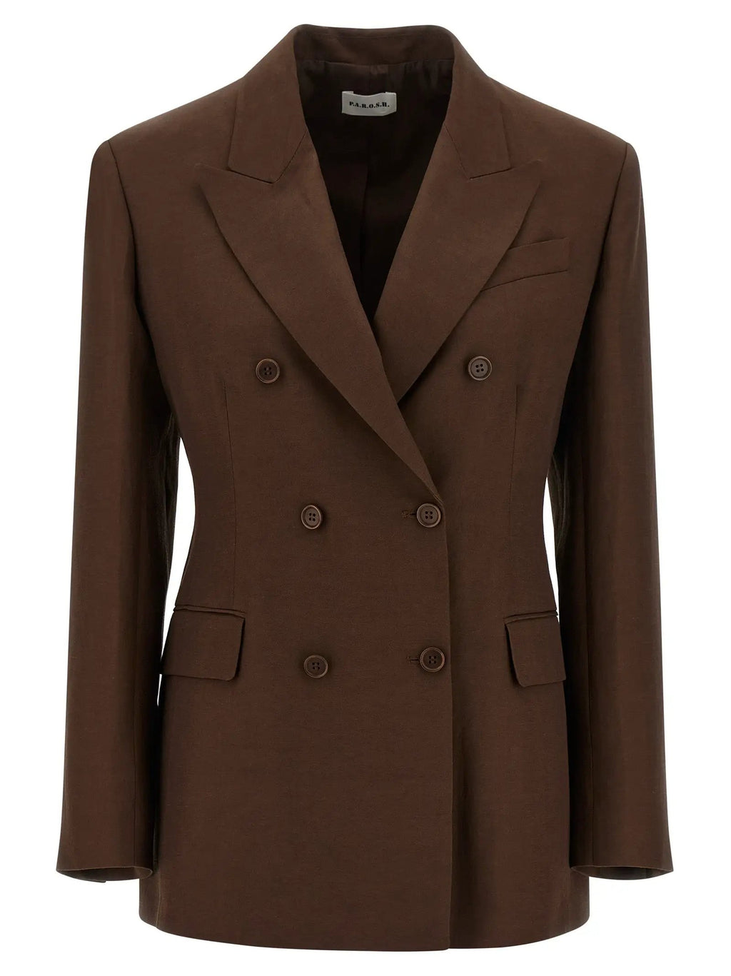 P.A.R.O.S.H. Brown Viscose Blazer