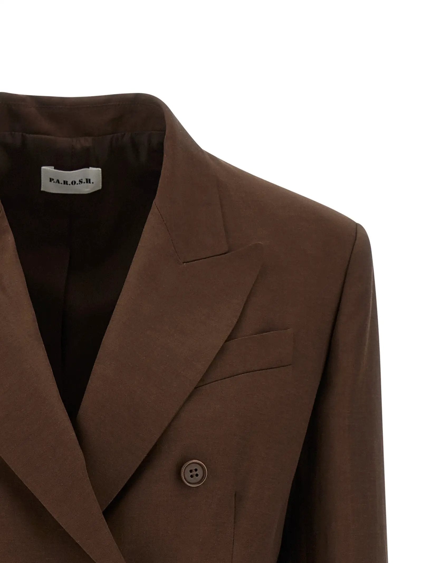 P.A.R.O.S.H. Brown Viscose Blazer