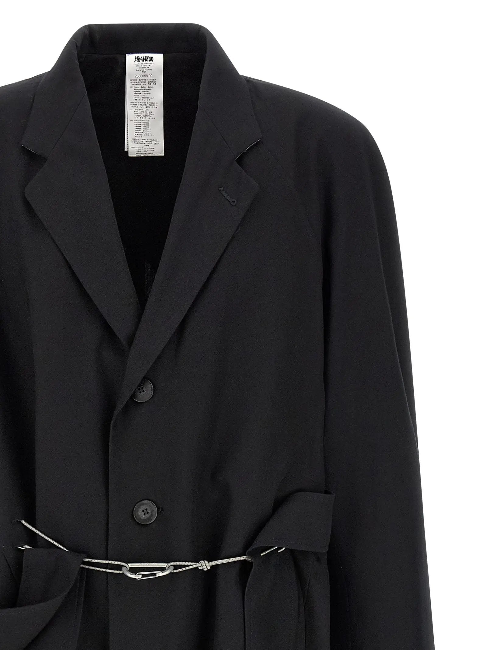 Magliano Black Cotton Coat