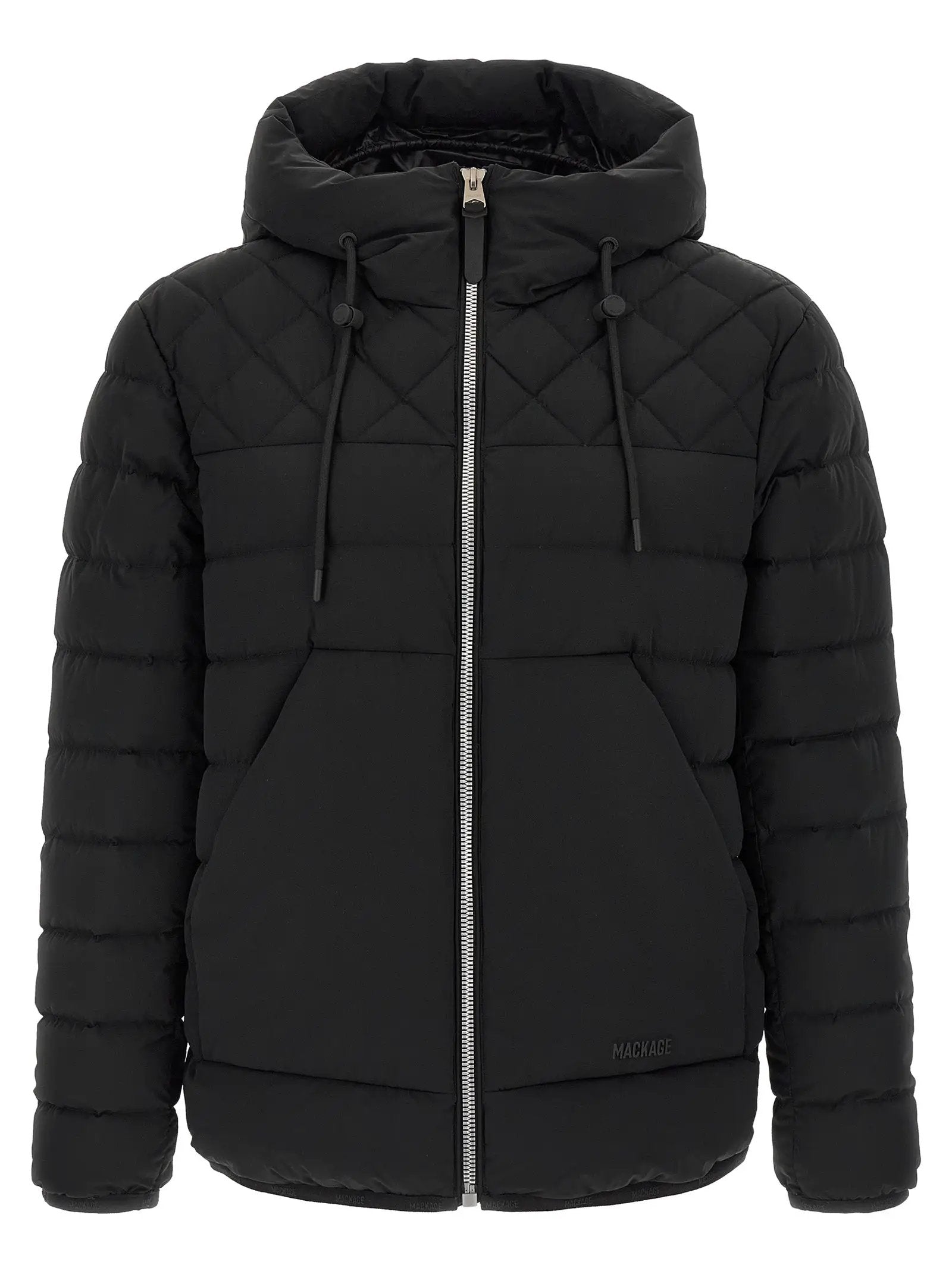 Mackage Black Nylon Full-Length Jacket