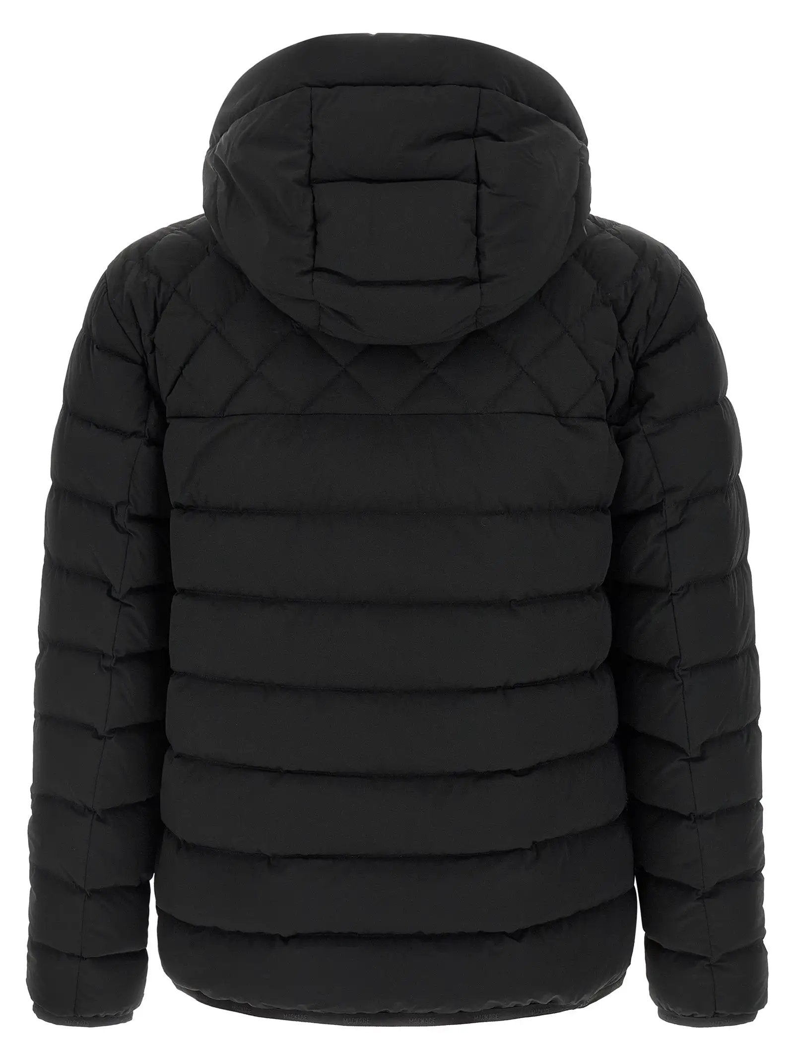 Mackage Black Nylon Full-Length Jacket
