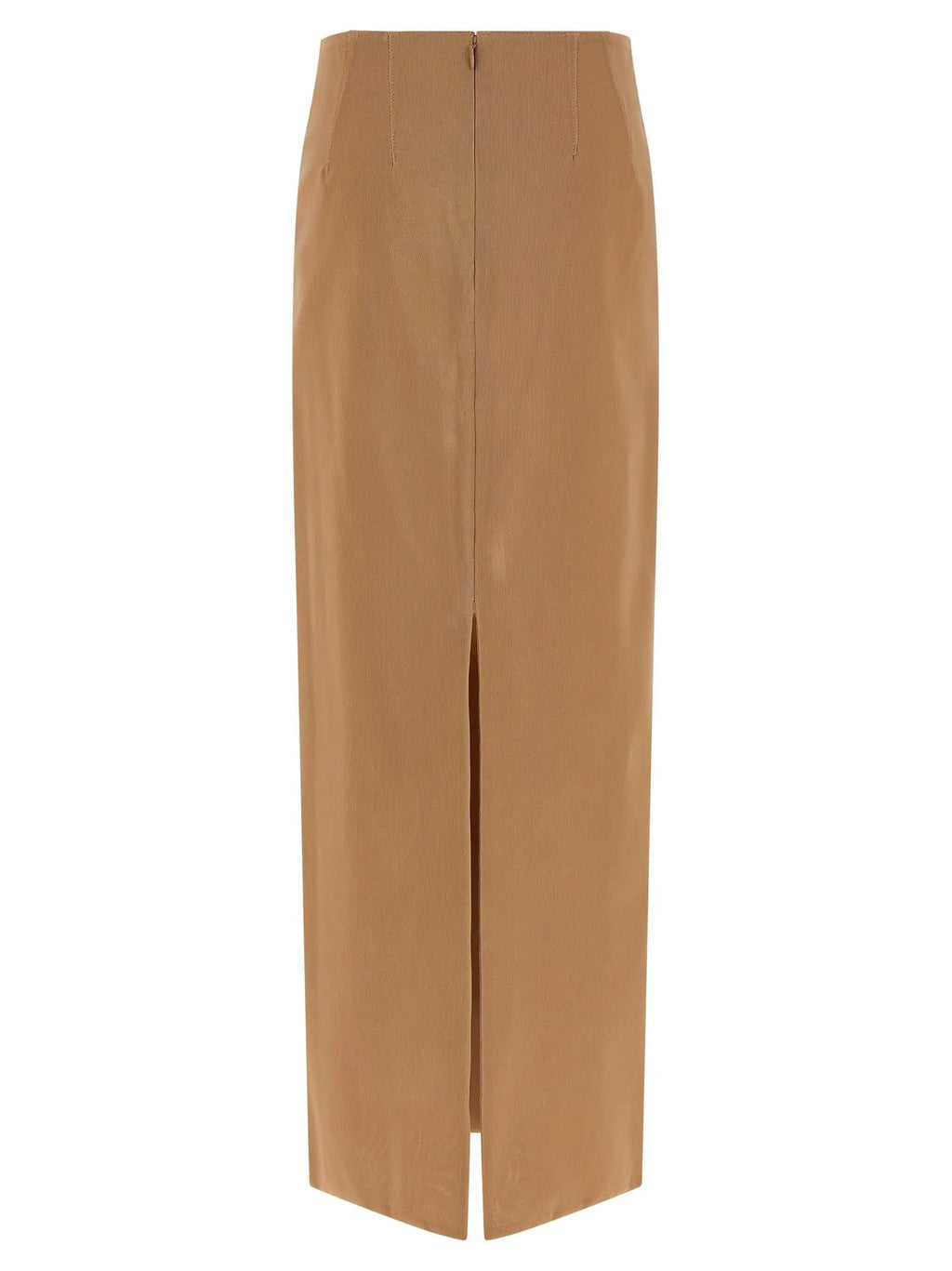 Armarium Beige Polyamide Midi Skirt