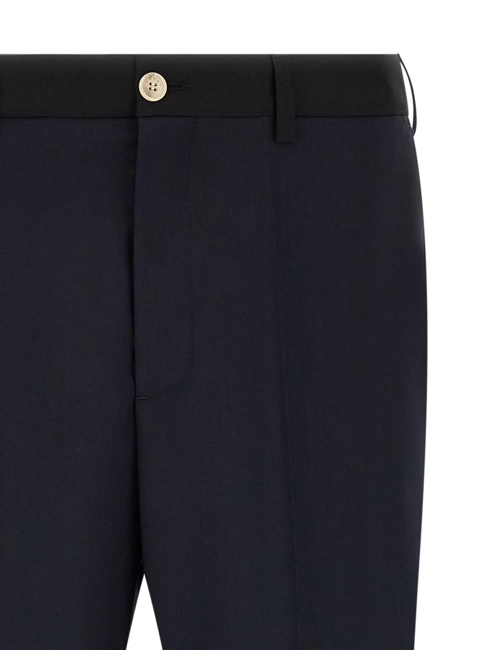 Marni Blue Virgin Wool Casual Pants