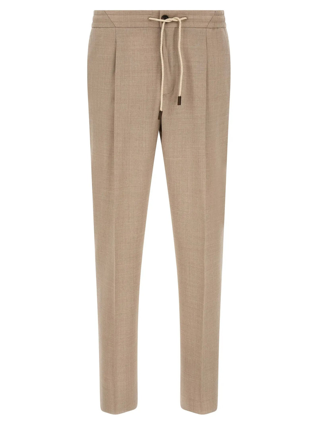 Incotex Beige Virgin Wool Casual Pants