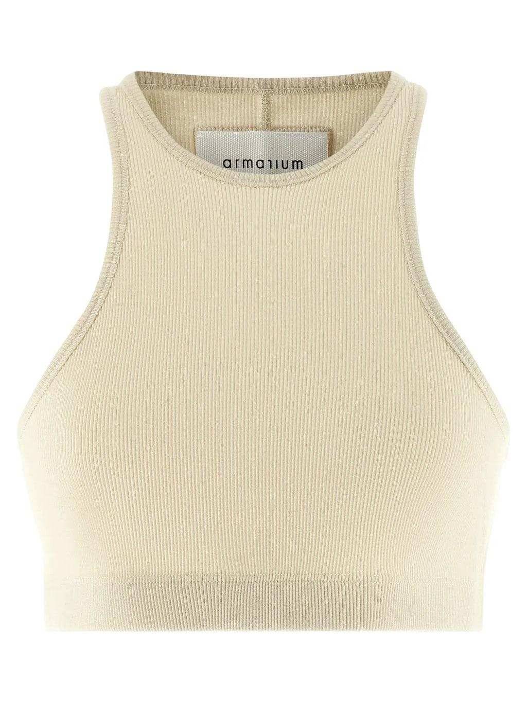 Armarium White Cotton Sleeveles T-Shirt