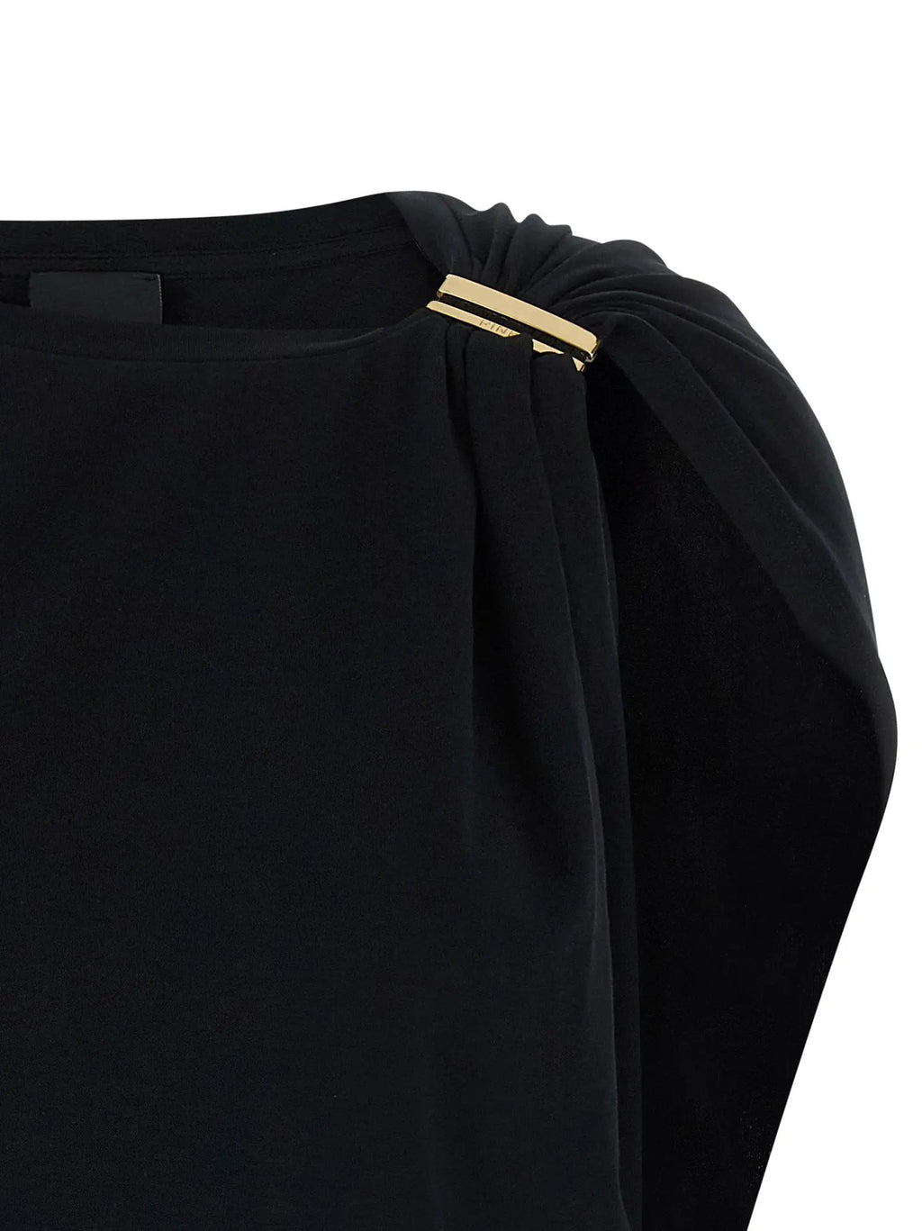 PINKO Black Cotton Tank Tops