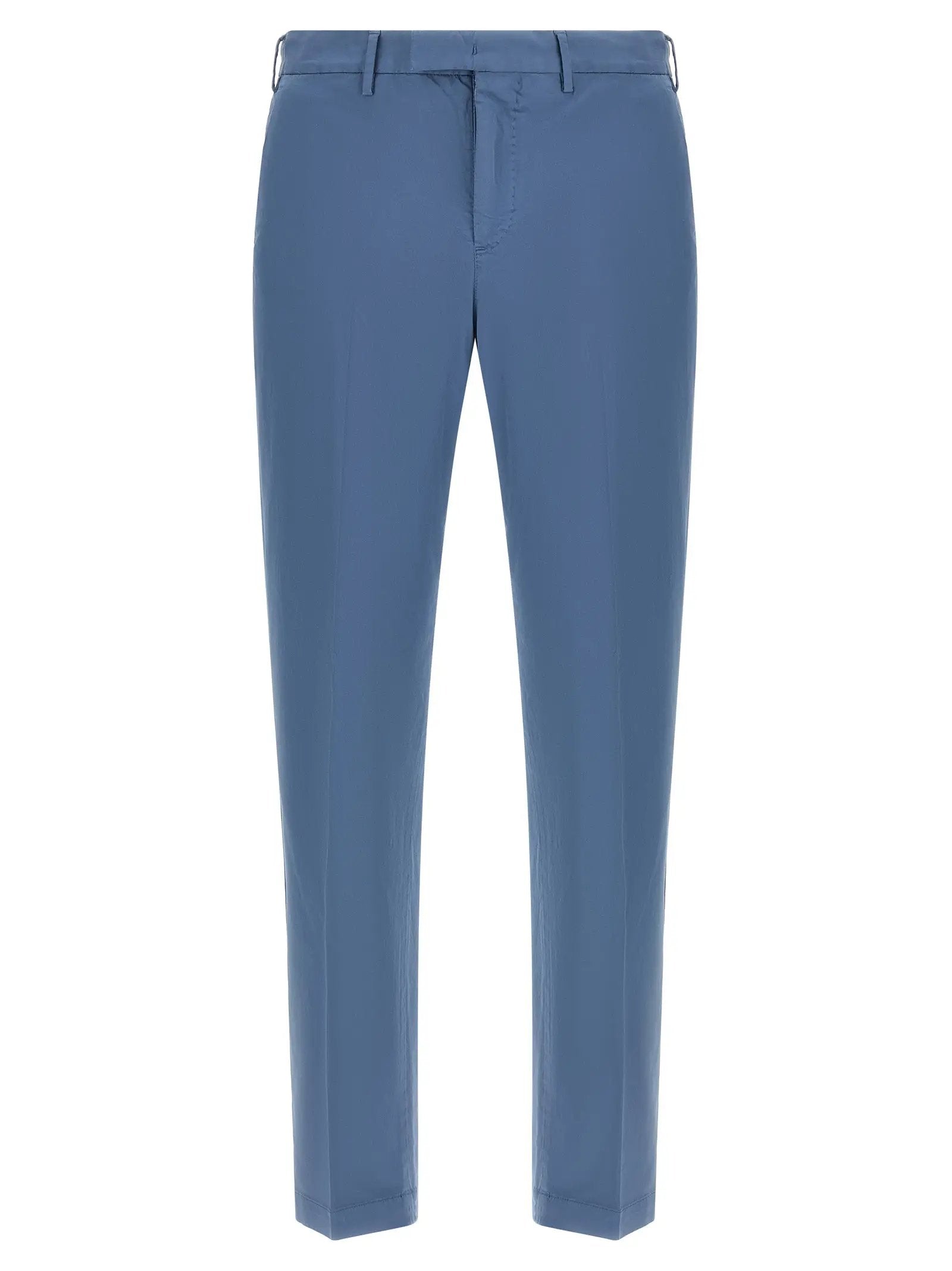 PT Torino Blue Cotton Casual Pants